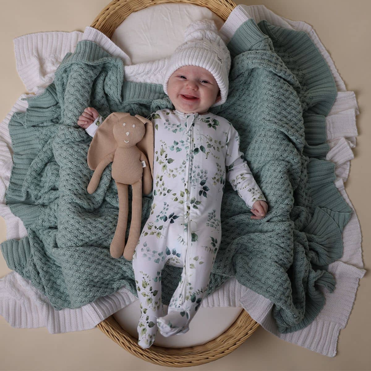 Snuggle Hunny Zip Footie - Eden