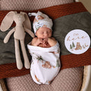Snuggle Hunny Snuggle Swaddle Sack with Matching Headwear - Bears