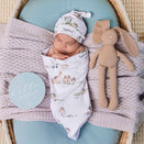 Snuggle Hunny Snuggle Swaddle Sack with Matching Headwear - Duck Pond
