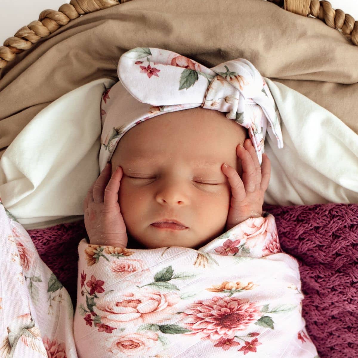Snuggle Hunny Topknot Headband - Birds & Blooms