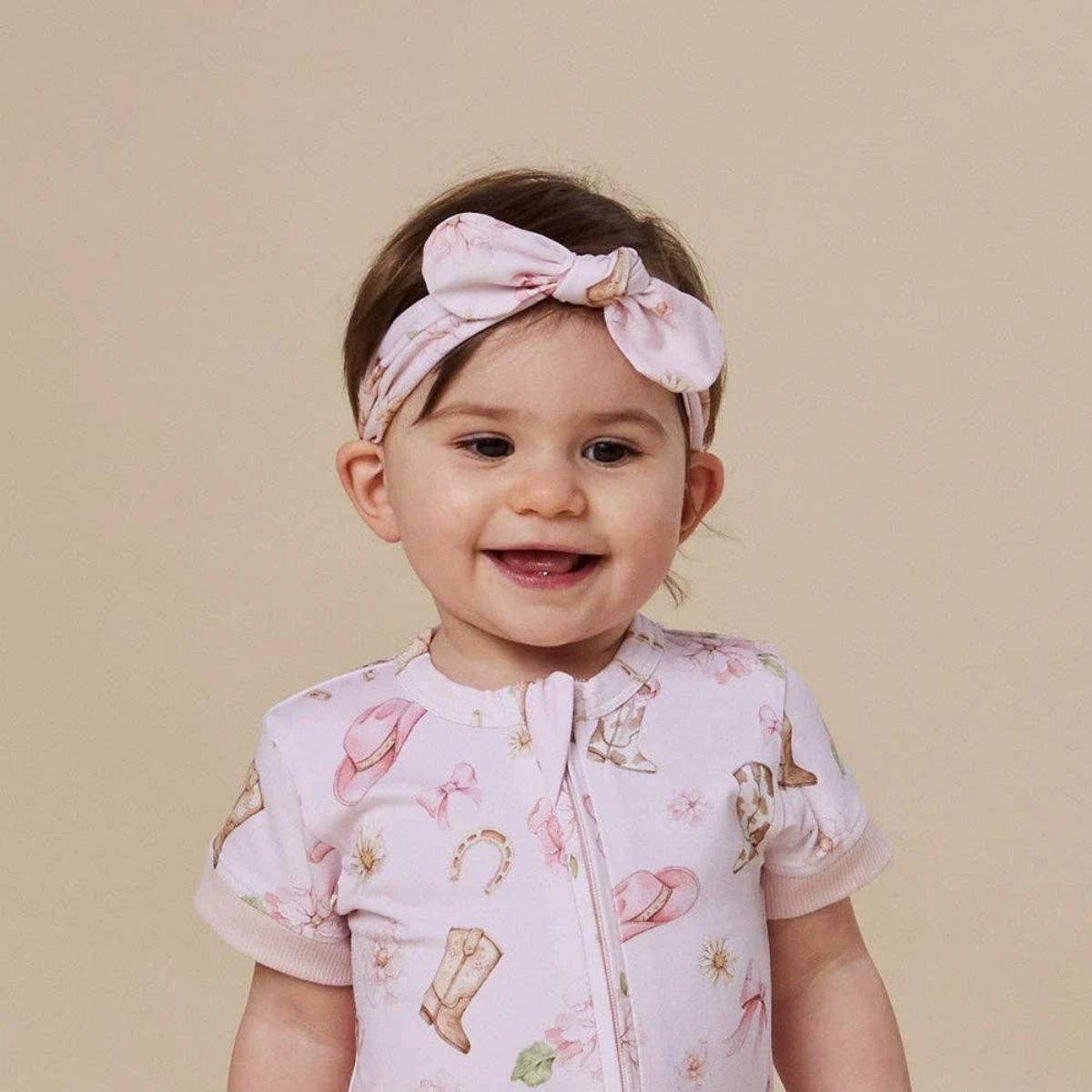 Snuggle Hunny Topknot Headband - Boots & Bows