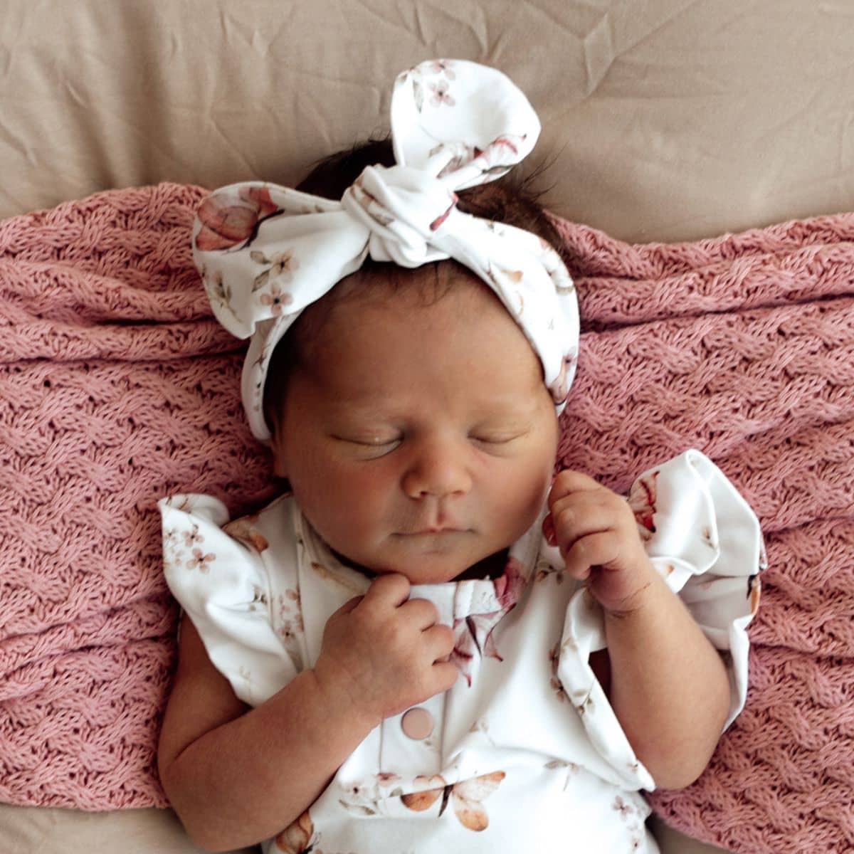 Snuggle Hunny Topknot Headband - Butterfly Organic