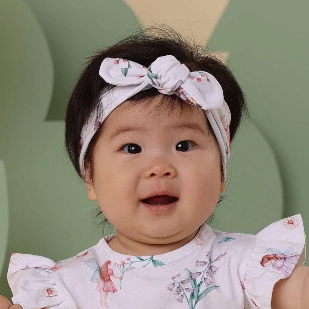 Snuggle Hunny Topknot Headband - Fairy Garden