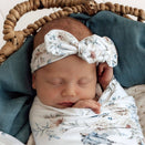 Snuggle Hunny Topknot Headband - Sweet Swallows