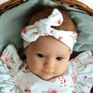 Snuggle Hunny Topknot Headband - White Rabbit