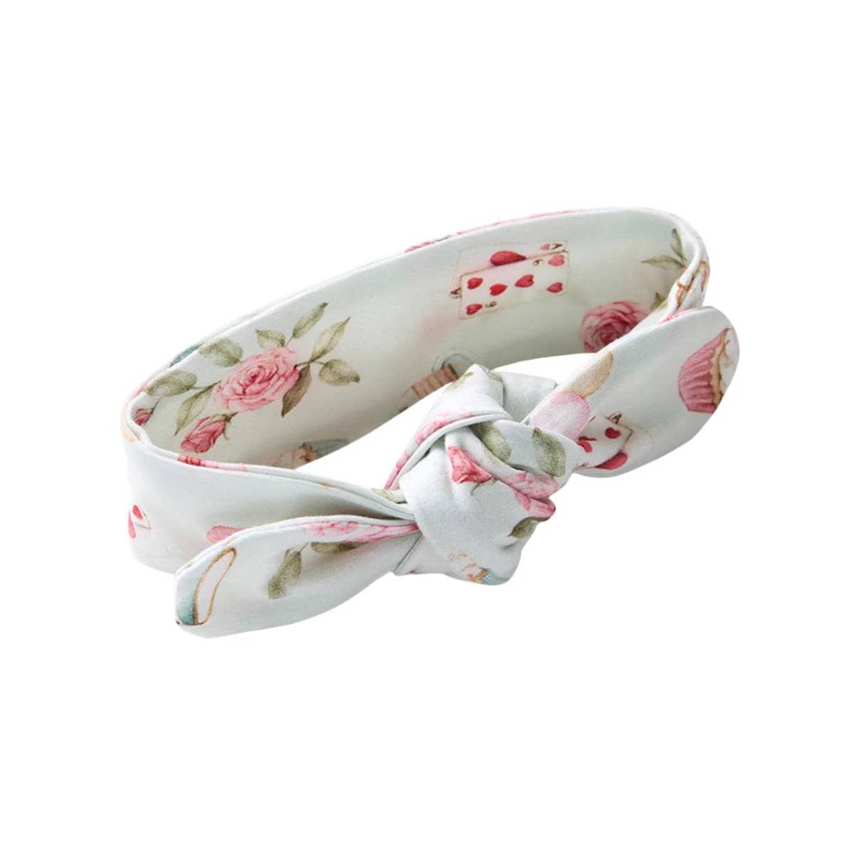 Snuggle Hunny Topknot Headband - White Rabbit