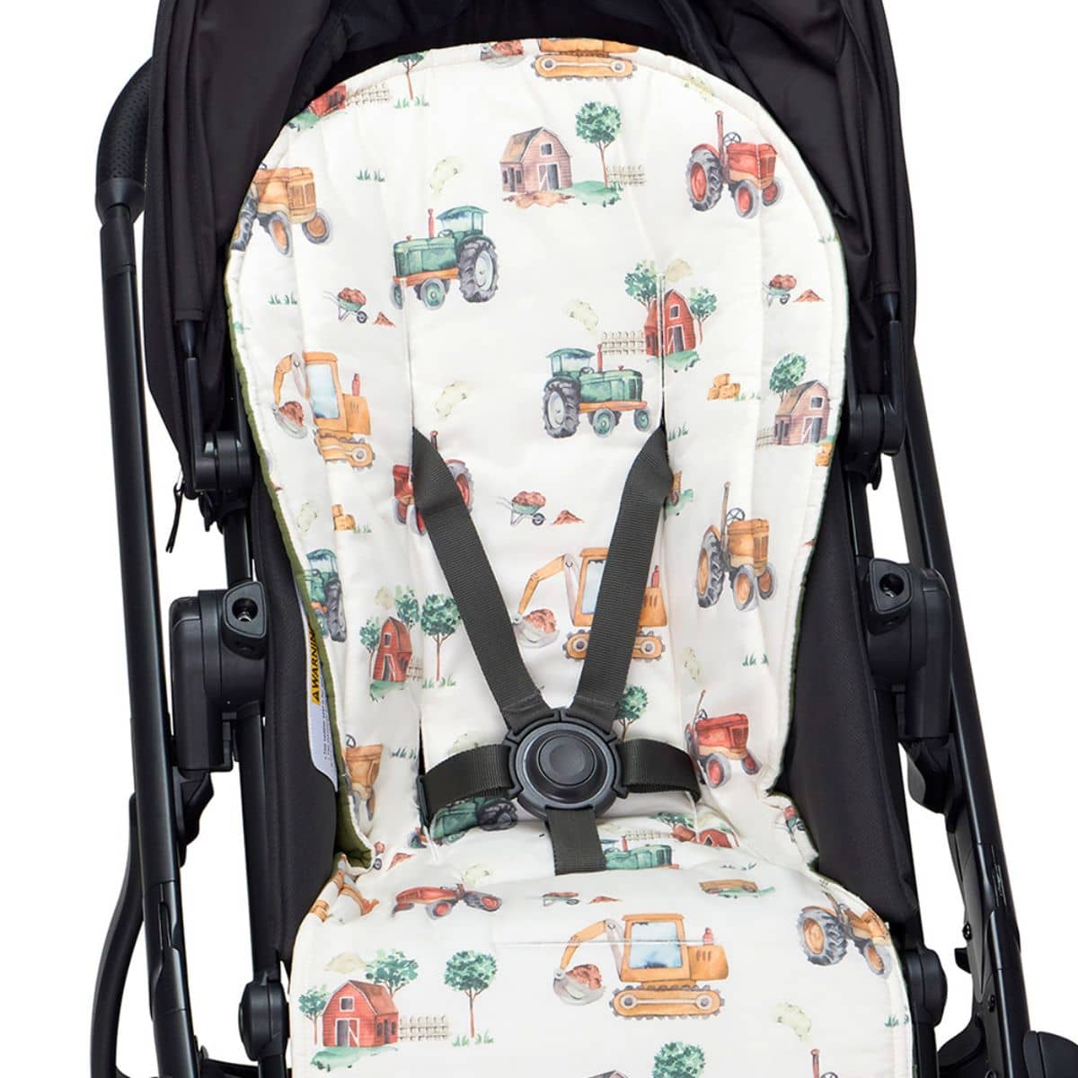 Snuggle Hunny Universal Organic Pram Liner - Diggers & Tractors