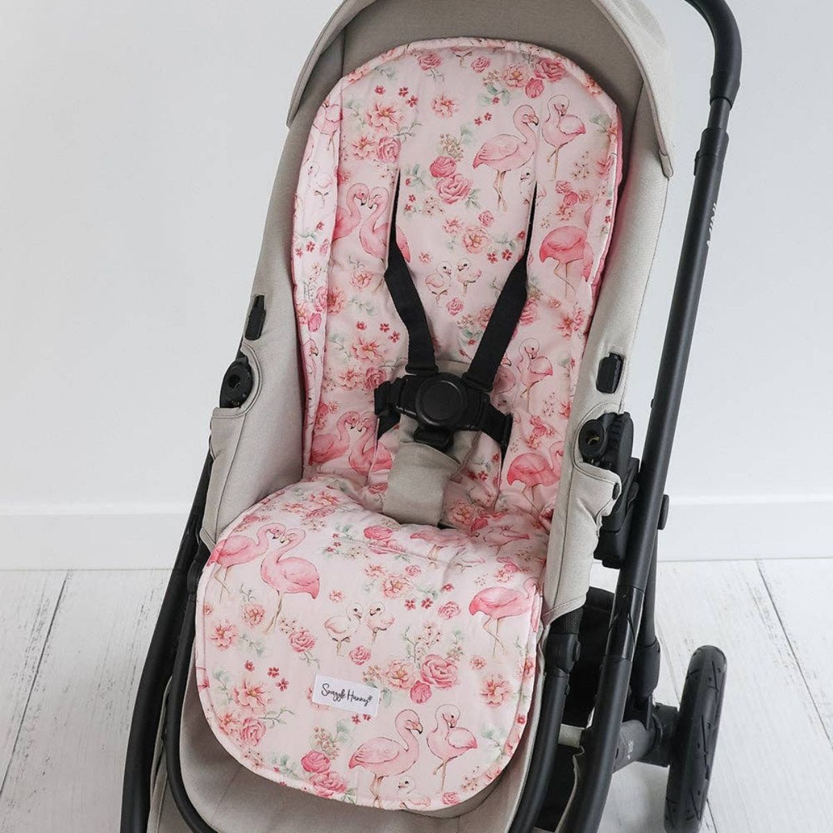 Snuggle Hunny Universal Organic Pram Liner - Flamingos