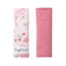 Snuggle Hunny Universal Reversible Pram Strap Covers - Flamingos