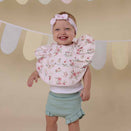 Snuggle Hunny Waterproof Snuggle Bib - Alice's Tea Party Frill