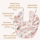 Snuggle Hunny Waterproof Snuggle Bib - Alice's Tea Party Frill
