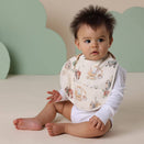 Snuggle Hunny Waterproof Snuggle Bib - Diggers and Tractors