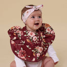 Snuggle Hunny Waterproof Snuggle Bib - Floral Flutter Frill