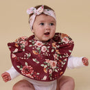 Snuggle Hunny Waterproof Snuggle Bib - Floral Flutter Frill