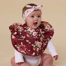 Snuggle Hunny Waterproof Snuggle Bib - Floral Flutter Frill
