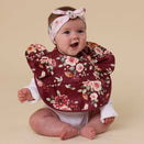 Snuggle Hunny Waterproof Snuggle Bib - Floral Flutter Frill