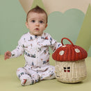 Snuggle Hunny Zip Footie - Trains