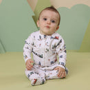 Snuggle Hunny Zip Footie - Trains