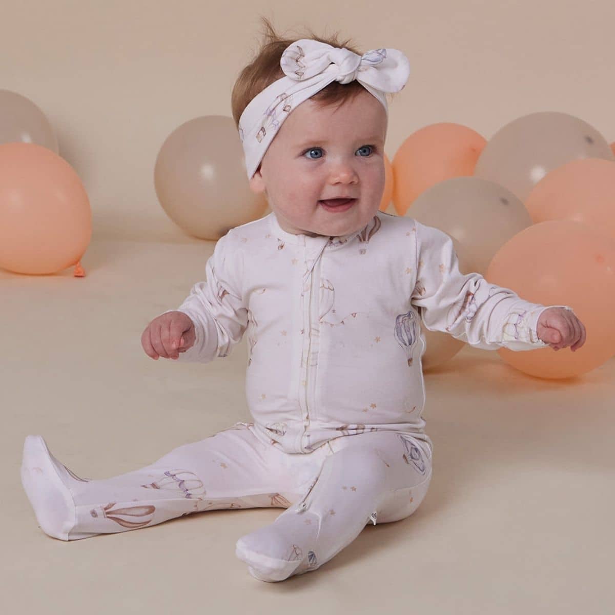 Snuggle Hunny Zip Footie - Up & Away