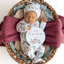 Snuggle Hunny Zip Footie - White Rabbit