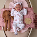 Snuggle Hunny Zip Footie with Frill - Ballerina