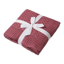 Snuggle Hunny Diamond Knit Baby Blanket - Mauve