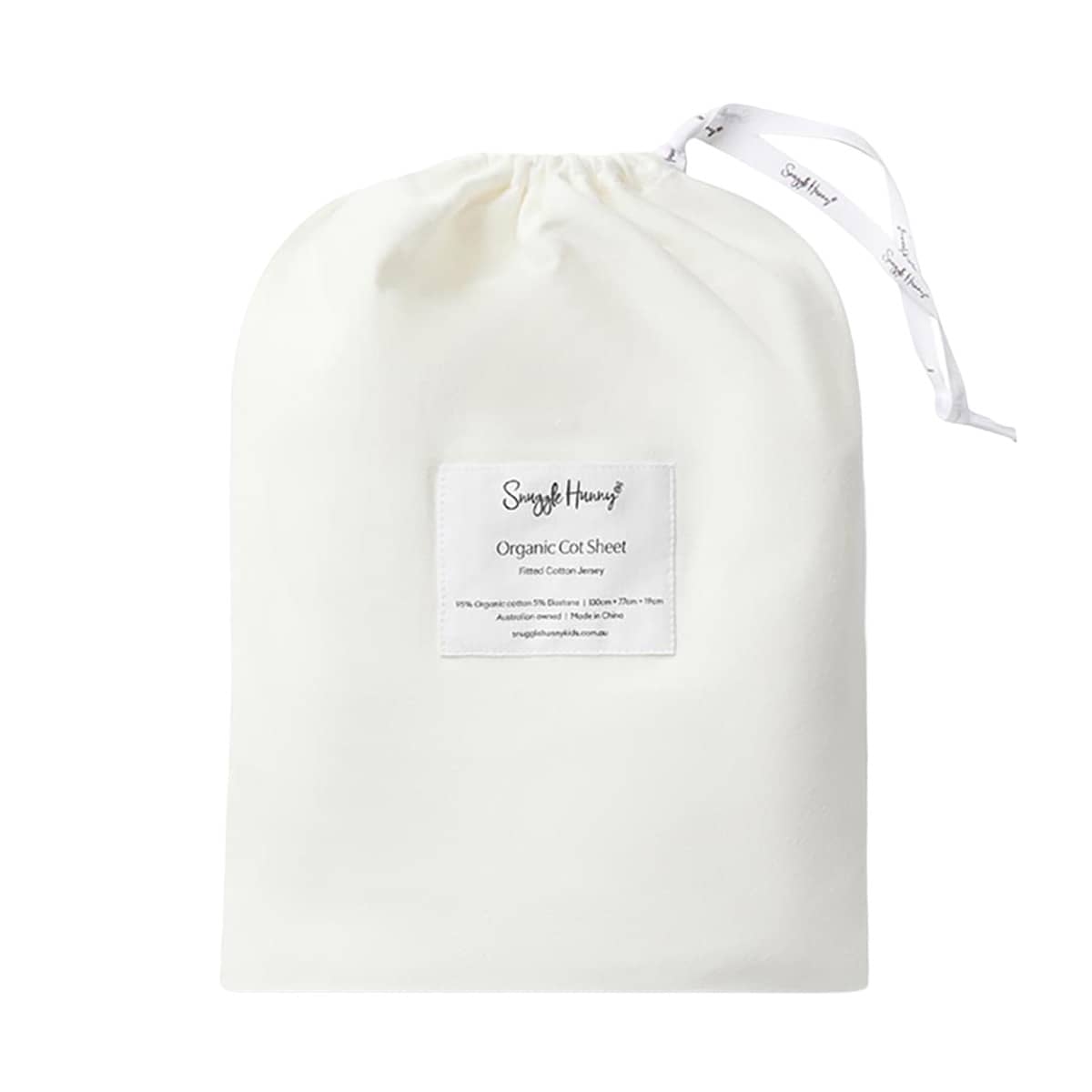 Snuggle Hunny Fitted Cot Sheet - Milk Organic