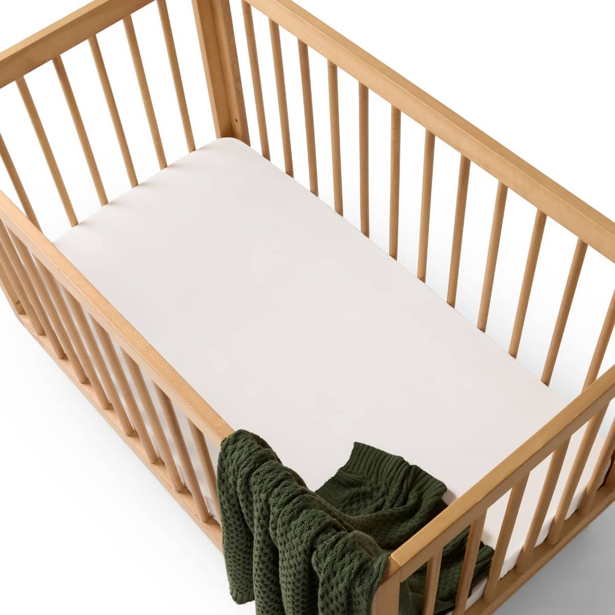 Snuggle Hunny Fitted Cot Sheet - Milk Organic