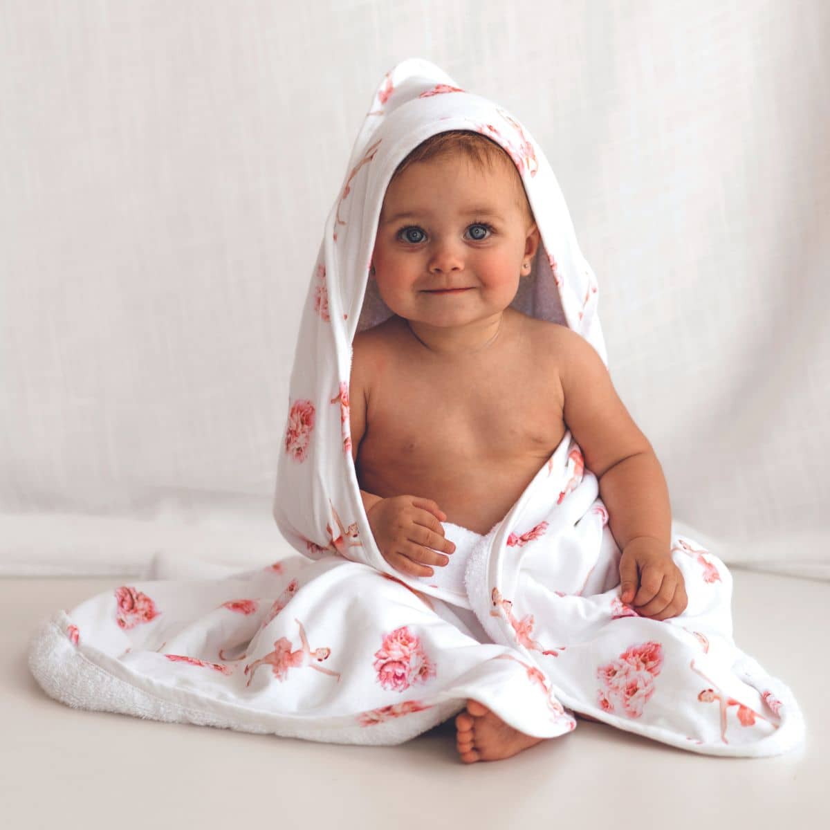 Snuggle Hunny Organic Hooded Baby Towel - Ballerina