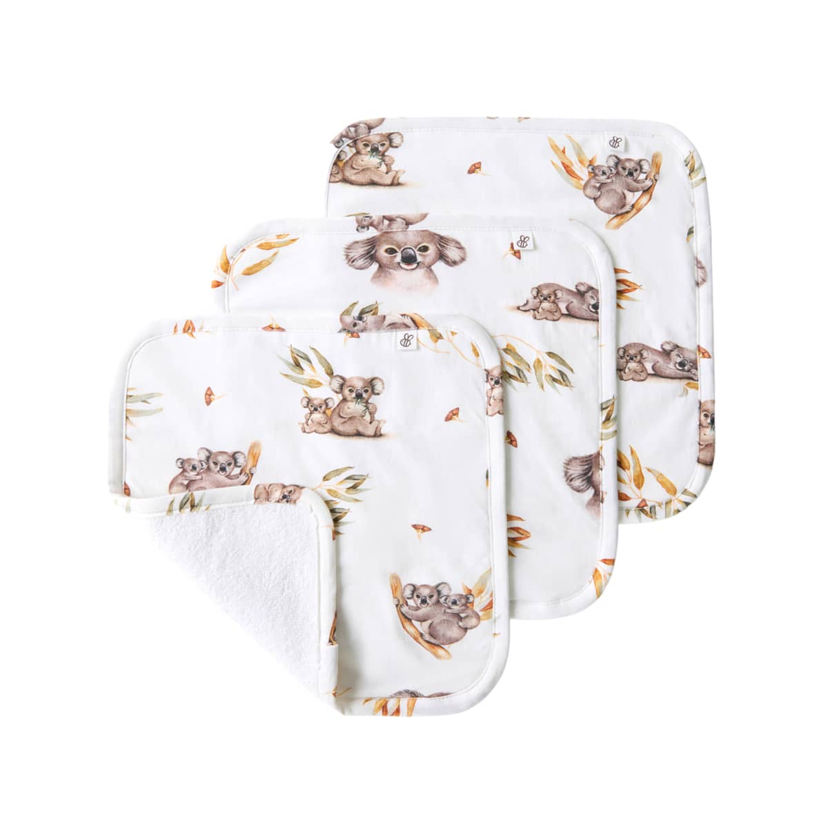 Snuggle Hunny Organic Wash Cloths - Koala