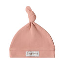 Snuggle Hunny Ribbed Knotted Beanie - Rose Organic