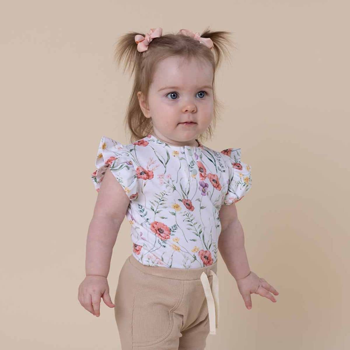 Snuggle Hunny Short Sleeve Bodysuit - Meadow Organic