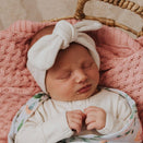 Snuggle Hunny Ribbed Topknot Headband - Halo Organic