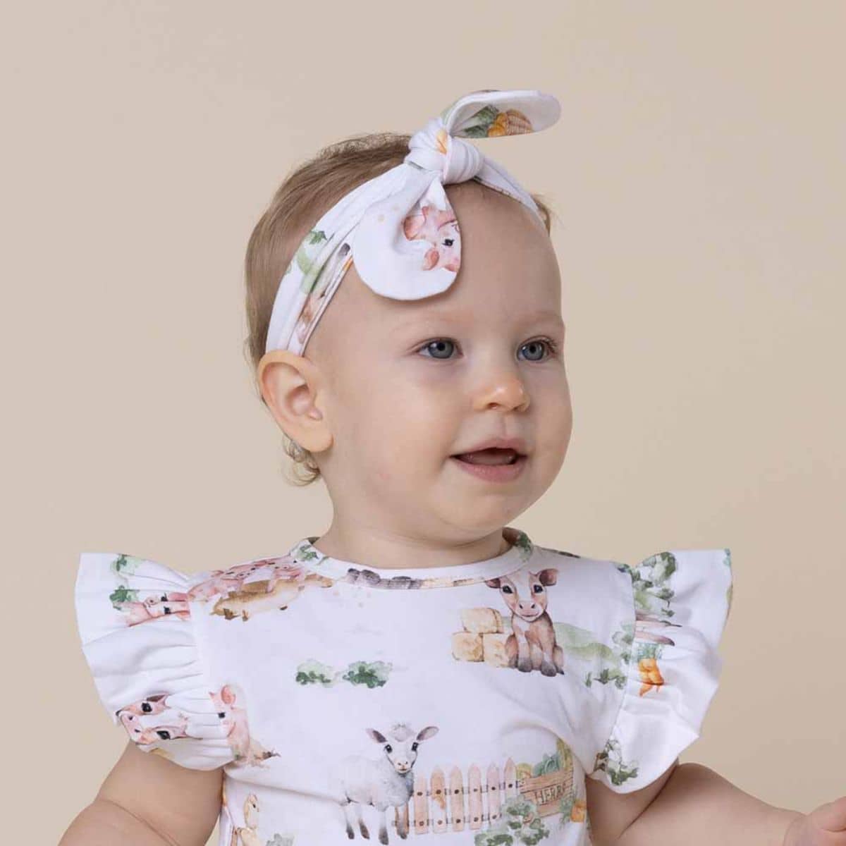 Snuggle Hunny Topknot Headband - Farm Organic