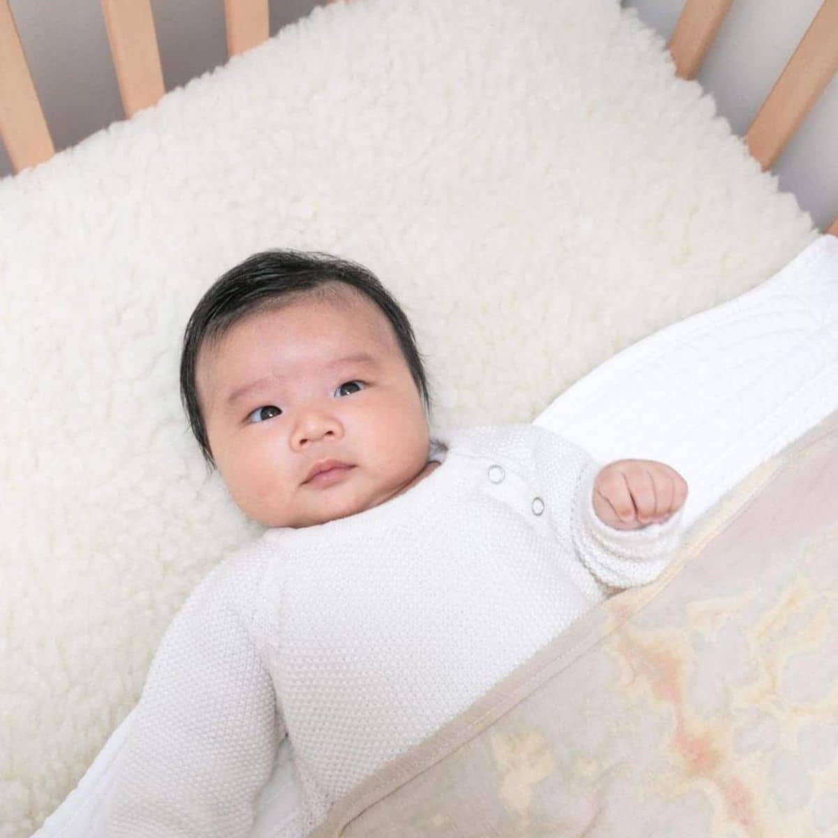 Staydry Lambswool Mattress Topper - Cot Size