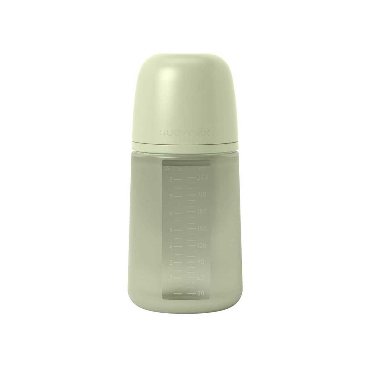Suavinex All Silicone Bottle - 240ml - Green