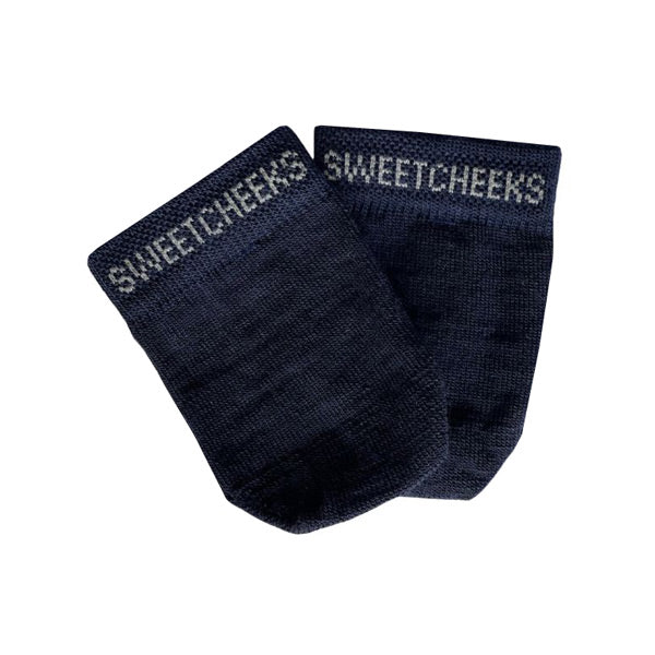 Sweet Cheeks Merino Baby Mittens - Navy