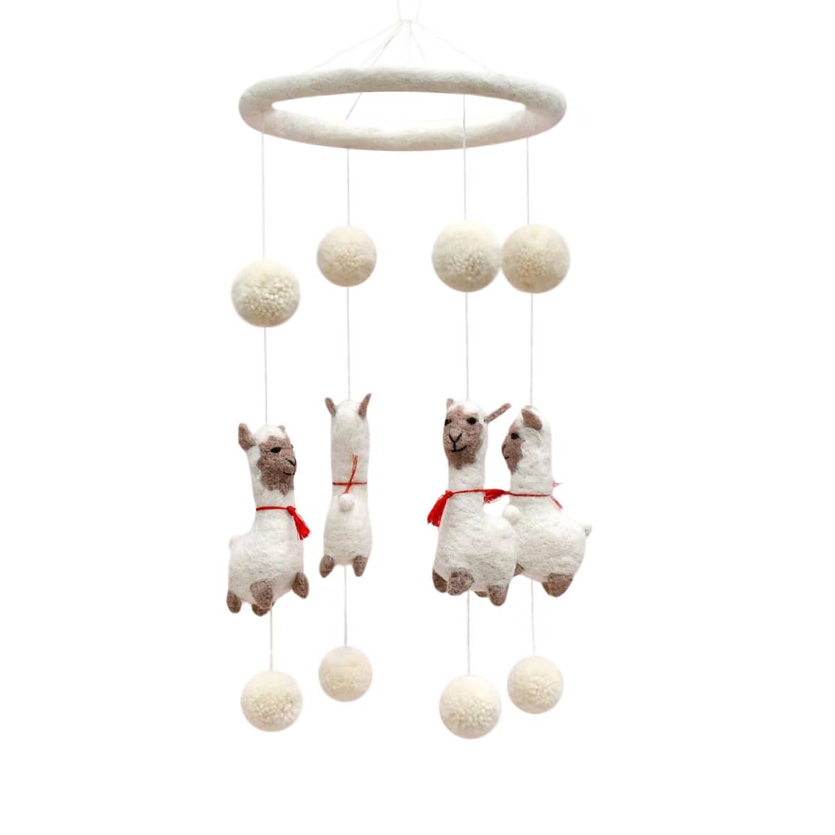 Tara Treasures Nursery Cot Mobile - Dancing Llamas