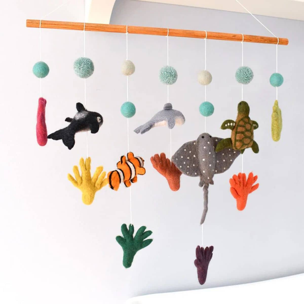 Tara Treasures Nursery Cot Mobile Hanging - Coral Reef