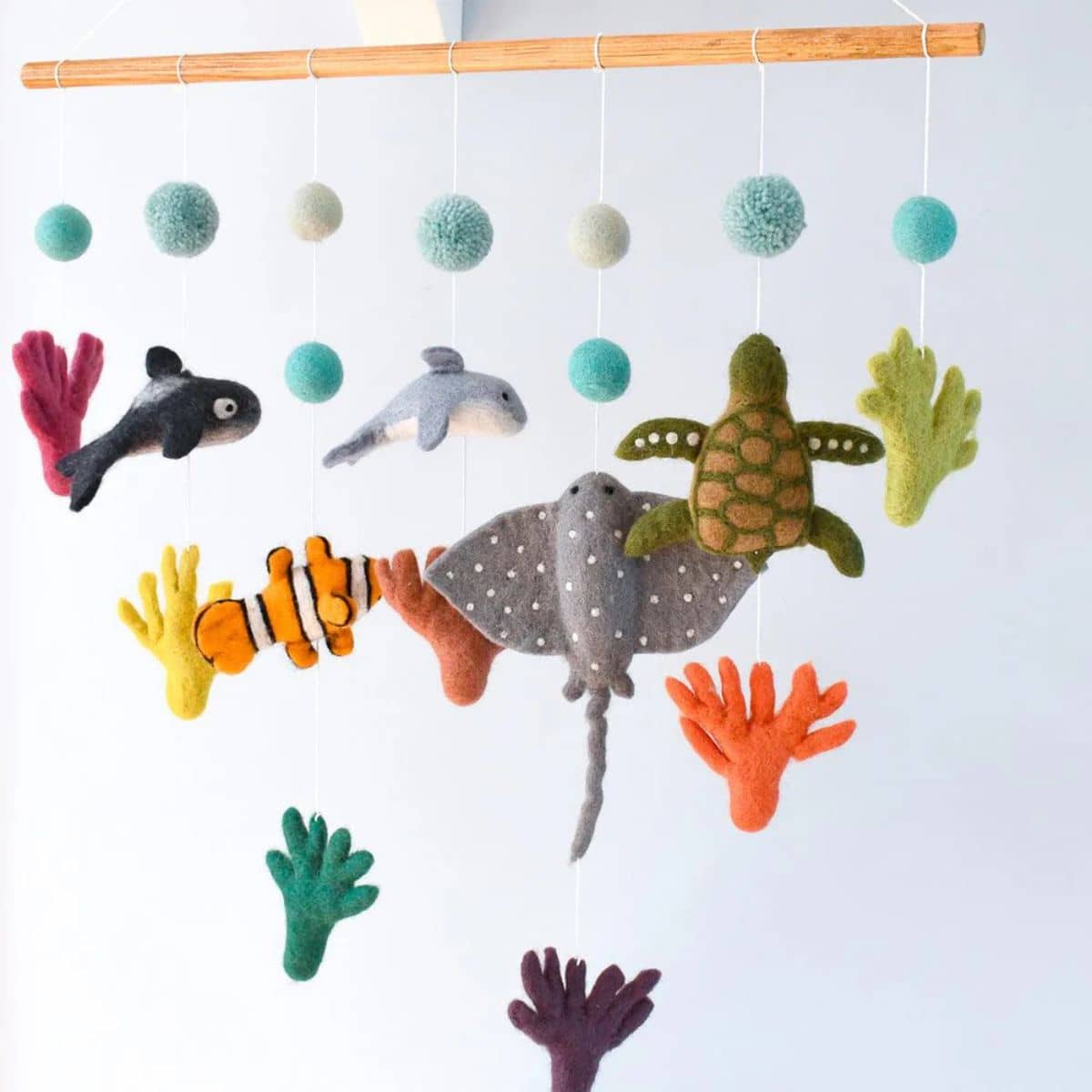 Tara Treasures Nursery Cot Mobile Hanging - Coral Reef