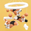 Tara Treasures Nursery Cot Mobile - Jumping Corgi Dogs