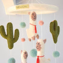 Tara Treasures Nursery Cot Mobile - Llama + Cactus