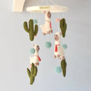 Tara Treasures Nursery Cot Mobile - Llama + Cactus