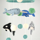 Tara Treasures Nursery Cot Mobile - Ocean Marine Mammals
