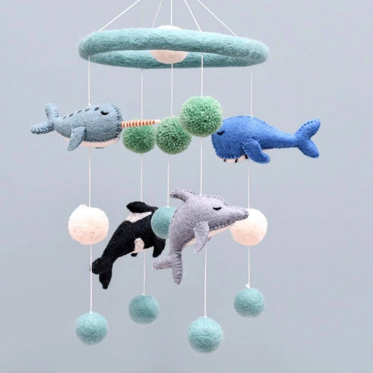 Tara Treasures Nursery Cot Mobile - Ocean Marine Mammals