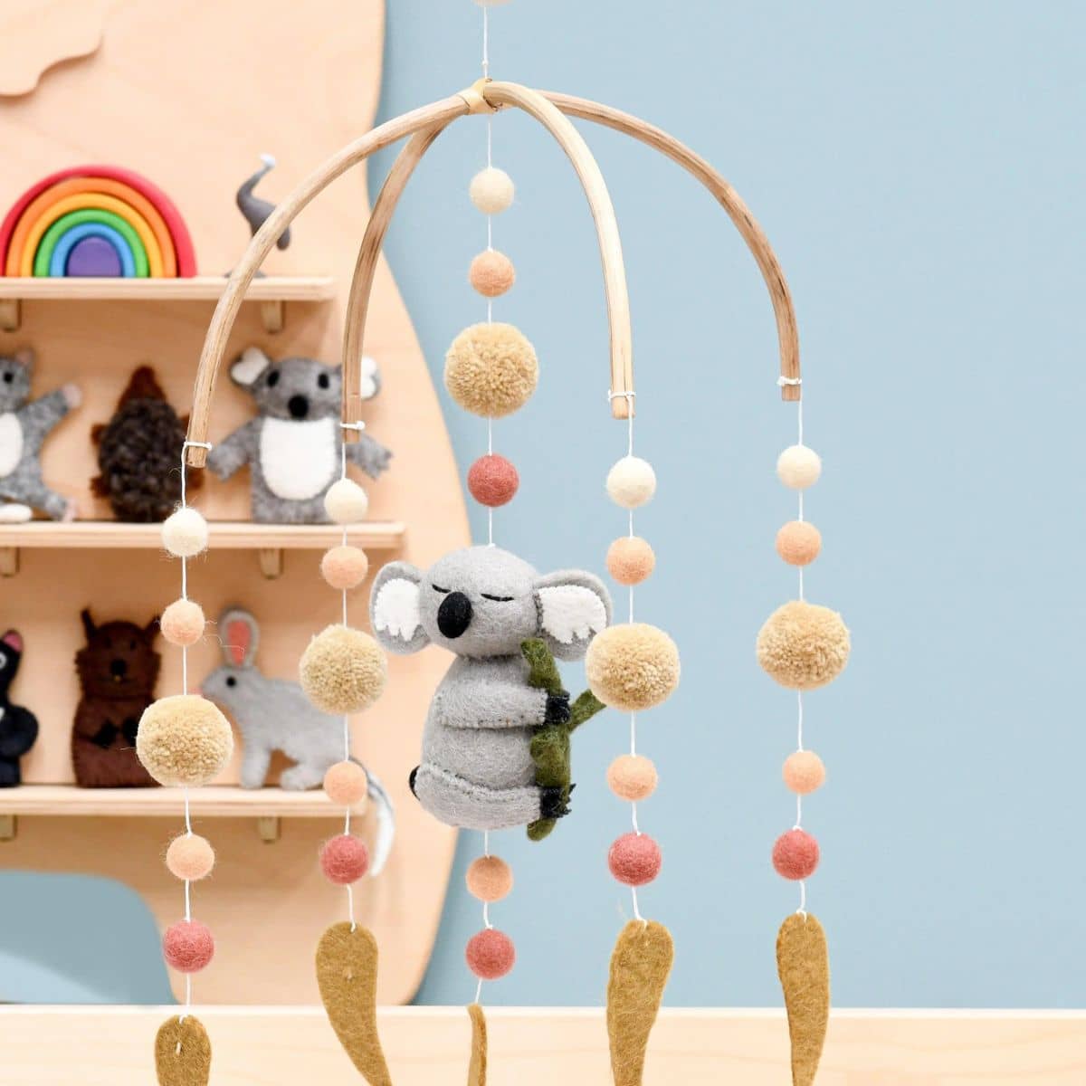 Tara Treasures Baby Cot Mobile - Sleeping Koala