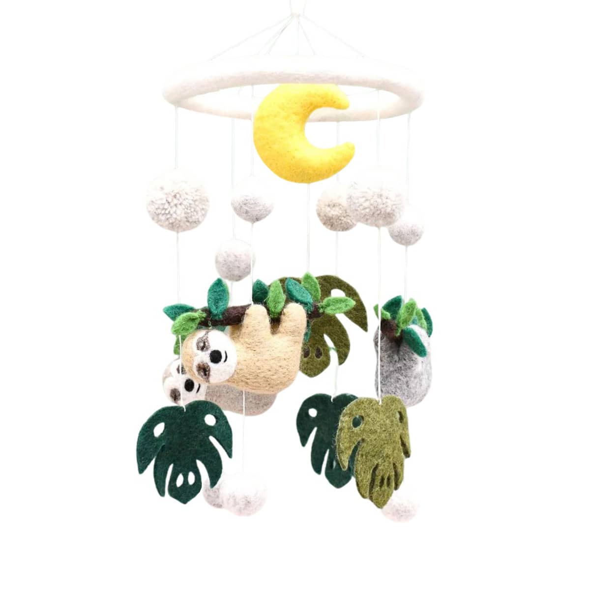 Tara Treasures Nursery Cot Mobile - Sloth Away