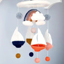 Tara Treasures Nursery Cot Mobile - Spring Sailboats