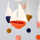 Tara Treasures Nursery Cot Mobile - Spring Sailboats