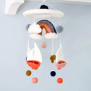 Tara Treasures Nursery Cot Mobile - Spring Sailboats
